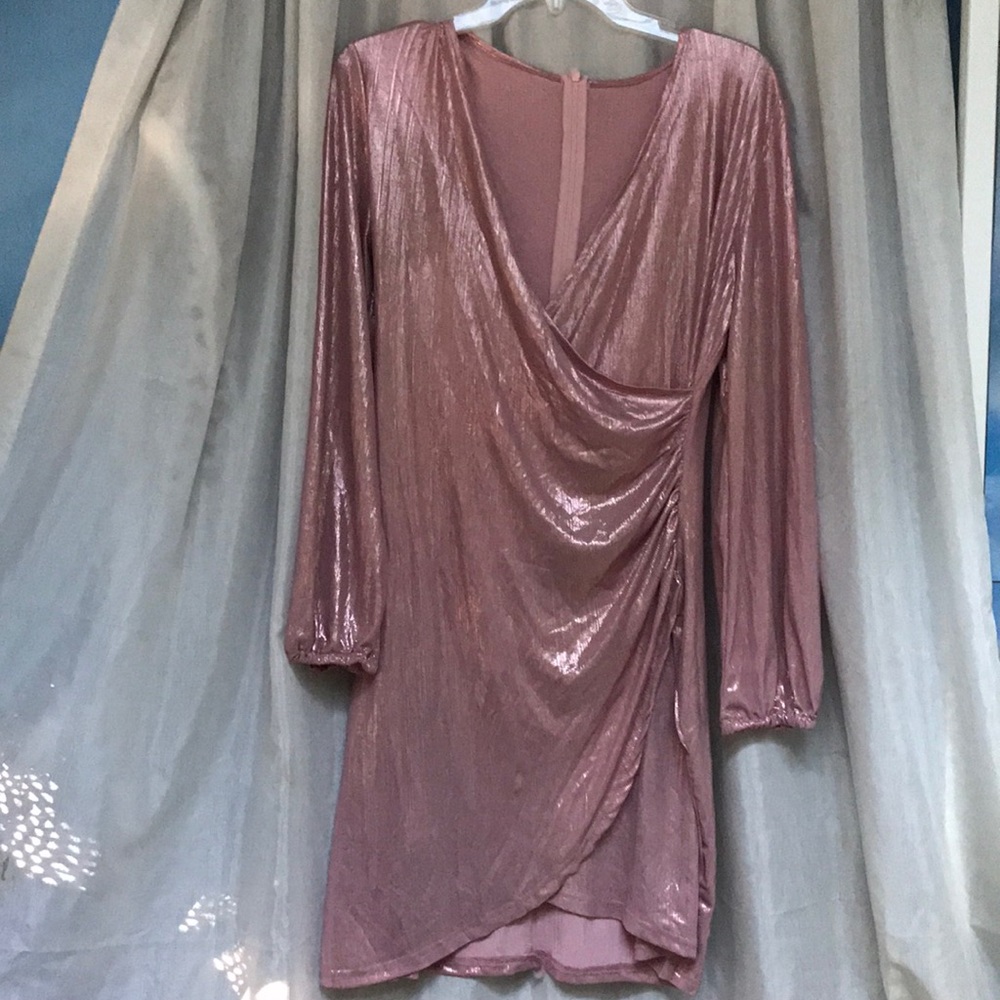 Pink shimmering dress